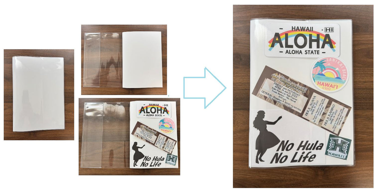 Hulazon カイルアブルー オリジナルフラノート B5サイズ 使いやすい見開き設計