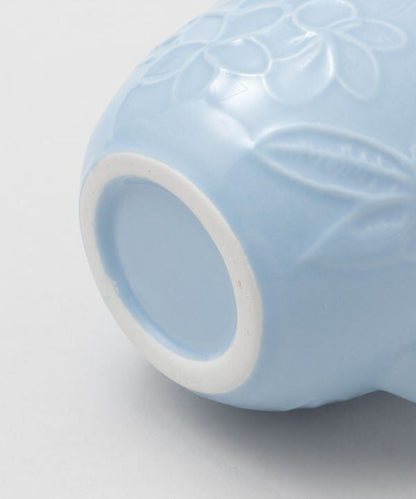 ALOHA プルメリアマグカップ ホワイト ブルー ハワイアン 陶器 コップ キッチン雑貨
