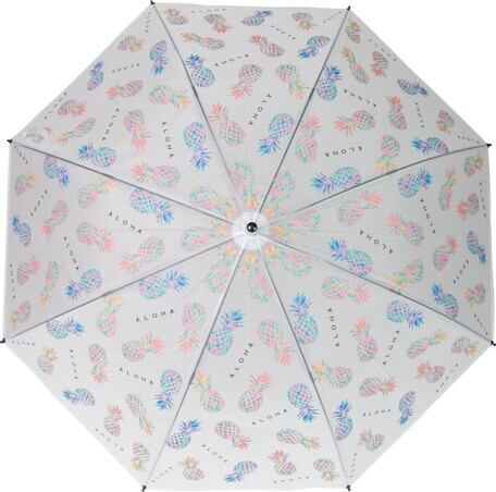 ALOHA トロピカル雨傘 アンブレラ ビニール傘 パイナップル プルメリア モンステラ ハワイアン雑貨