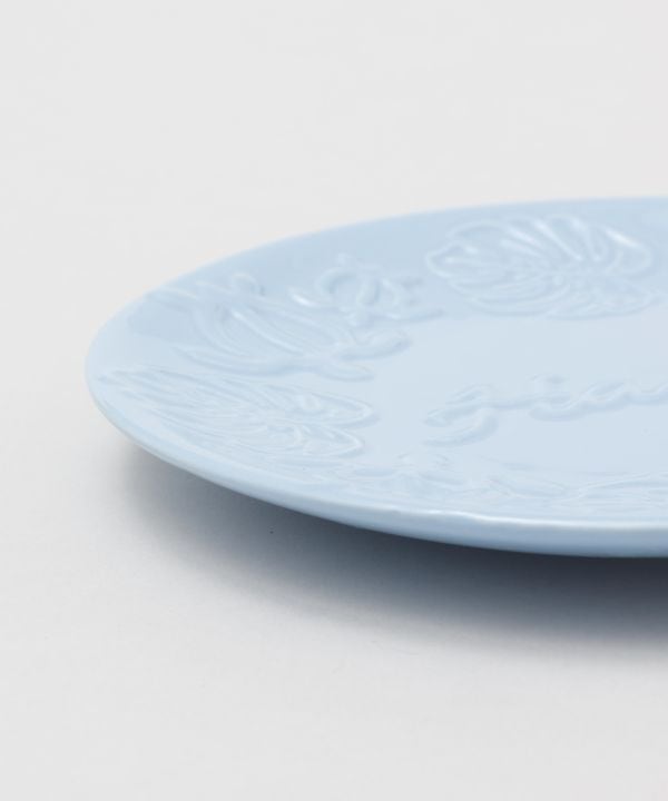 ALOHA ホヌプレート ホワイト ブルー ハワイアン 陶器 お皿 キッチン雑貨